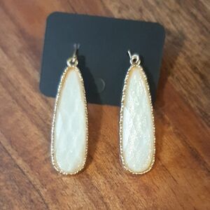 Elegant White Drop Earrings